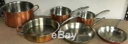 Calphalon T10 Tri-Ply Copper / Stainless Steel 10 Piece Cookware Set Brown PRE