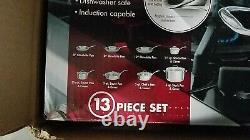 Calphalon Tri-Ply Stainless Steel 13 Piece Cookware Set BRAND NEW