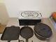 Camp Chef, Lewis And Clark 3 Piece, Full Set Cast Iron With Metal Box