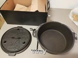 Camp Chef, Lewis and Clark 3 piece, Full set cast iron with metal box