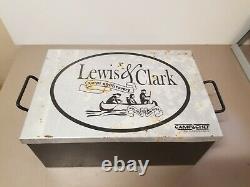 Camp Chef, Lewis and Clark 3 piece, Full set cast iron with metal box