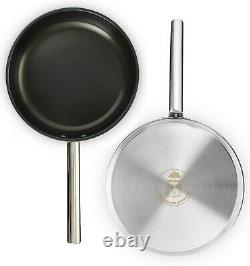 Camping Cookware Set 304 Stainless Steel 8-Piece Pot & Pan Kit Compact Outdoors