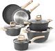 Carote Nonstick Granite Cookware Sets 10pcs Stone Cookware Set, Non Stick Frying