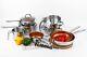 Cermalon 11 Piece Non-stick Stainless Steel Cookware Set