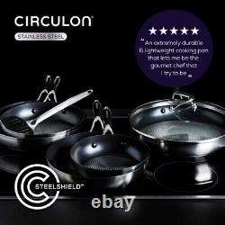 Circulon 6 Pieces Stainless Steel Non Stick Cookware Set