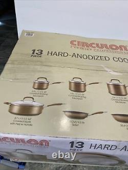 Circulon Bronze Premier Professional 13-piece Hard Anodized Cookware Set