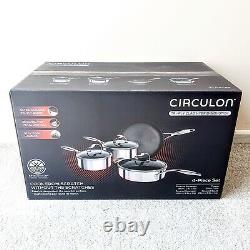 Circulon Pan Set C-Series Tri-Ply Cookware 4 Piece Non Stick Stainless Steel