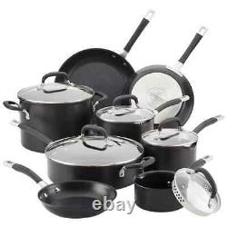 Circulon Premier Hard Anodised Induction 13 Piece Cookware Set Black Frying Pan