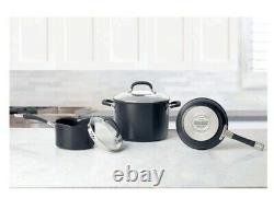 Circulon Premier Hard Anodised Induction 13 Piece Cookware Set in Black. /