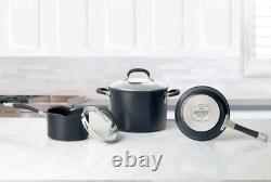 Circulon Premier Hard Anodised Induction 13 Piece Cookware Set in Black New