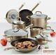 Circulon Premier Hard Anodised Induction 13 Piece Cookware Set In Bronze