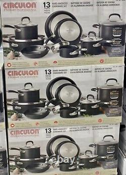 Circulon Premier Professional Hard Anodized 13 Piece Non Stick Cookware Pan Set