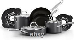 Classic Pots and Pans Set 10 Piece Cookware Set with No Boil-Over Inserts Nonstick