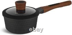 Cooking Pots Set Cookware Pan Saucepot 10 Piece Black NON STICK