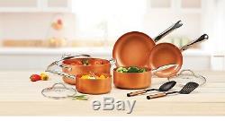 Copper Chef Heavy Duty Stainless Steel Induction 10 Piece Set PTFE & PFOA Free