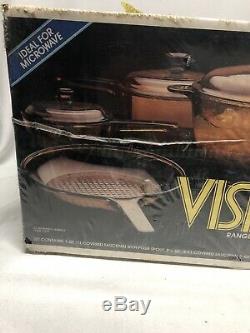 Corning Visions Cookware Cook's Classic Set 7 Piece 1986 New Sealed