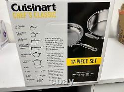 Cuisinart 77-17N 17-Piece Chef's Classic Stainless Steel Cookware Set