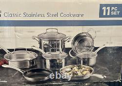 Cuisinart Chef's Classic 11-Piece Cookware Set, Stainless Steel