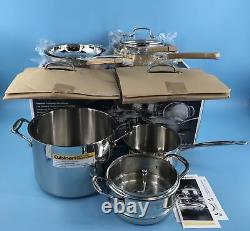 Cuisinart Chef's Classic Pro 11-Piece Cookware Set in Stainless Steel #NO0572