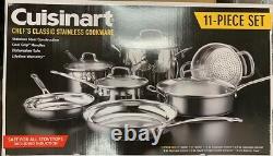 Cuisinart Chef's Classic Stainless Steel 11 Piece Cookware Set (77-11G)