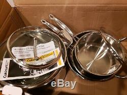 Cuisinart Chefs Classic Stainless Cookware 11-piece set Practically New