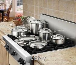 Cuisinart MCP-12N Multiclad Pro Stainless Steel Cookware Set 12 Pieces