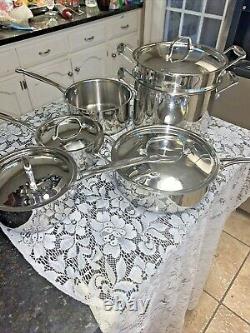 Cuisinart stainless steel cookware set 10 pieces