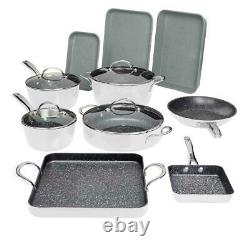 Curtis Stone 14-piece DuraPan Nonstick All-Purpose Cookware Set-Turquoise