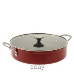 Curtis Stone 14-piece Stacking Cookware Set-Cherry Red