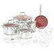 Deen Brothers Granit Stone-infused Nonstick 12-piece Cookware Set Red #b416224