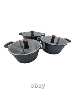 Die Cast Cookware Set 12 Pcs Diamond Cut Style- RoyalSwiss