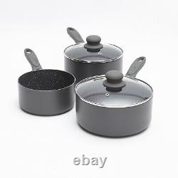 Durastone Grey 5 Piece Non-Stick Cookware Set