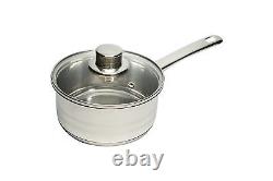 ELO Germany Stainless Steel 10 Piece Kitchen Induction Cookware Pots and Pan Set