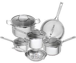 Emeril Lagasse 14 Piece Stainless Steel Cookware Set With Copper Core