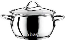 Evimsaray Sevval Collection 8-piece Stainless Steel Cookware Set