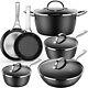 Fadware Pots And Pans Sets, Non Stick Cookware Set 10-piece For All Cooktops, In