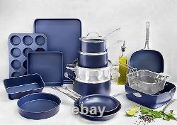 Granite Stone Pots And Pans Set, 20 Piece Complete Cookware + Bakeware Set With