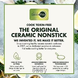 GreenPan Rio Healthy Ceramic Non-Stick 16-Piece Cookware Set PFAS Free, Durable