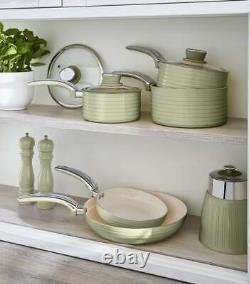 Green Swan Retro 5 Piece Pan Set Vintage Kitchen Cookware Home Decoration