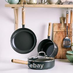 Greenpan Hudson Healthy Ceramic Nonstick, 4 Piece Cookware Pots and Pans Set, Wo