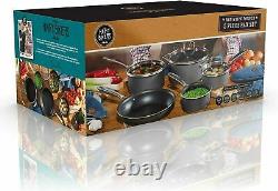 Hairy Bikers Forged 5 Piece Pan Set Non-stick Induction Saucepan Cookware