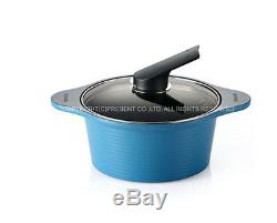 Happycall 10 piece Cookware Pot Set Kitchen Aluminum Ceramic coating Happy call