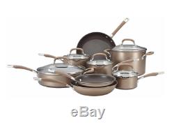 Hard Anodised Cookware Bronze Heavy Duty 13 Piece Non Stick Pots And Pans Set
