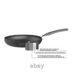 Hard Anodized Non-Stick 12-Piece Cookware Set, Grey Pots, Pans and Utensils