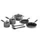 Hard-anodized Nonstick Pots And Pans, 10-piece Cookware Set For Cooking