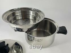 Health Craft Cookware 11 Piece Set 5ply Nicromium Surgical Steel Made In USA