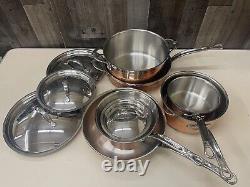Hestan Copperbond Collection 100% Pure Copper 10-Piece Ultimate Cookware Set