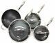 Hexclad 7 Piece Hybrid Stainless/nonstick Inside And Out Cookware Set Commercial