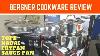 Hindi Bergner Stainless Steel Tri Ply Cookware Set Review Saucepans Frying Pan Kadai Tope Lid