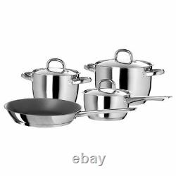 IKEA 302.864.16 Oumbärlig 7-Piece Cookware Set, Stainless Steel Lid Handle